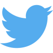 A twitter icon- a blue bird. wearegeeky.com the home of pay monthly web and graphic design.